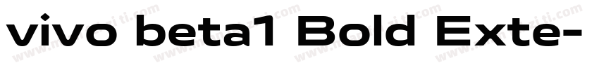 vivo beta1 Bold Exte字体转换